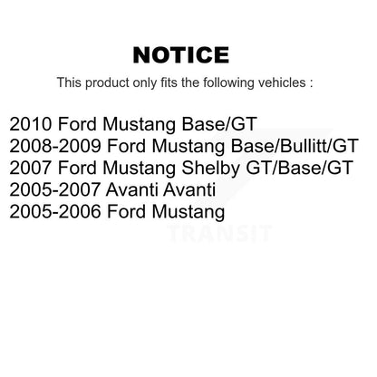 Ceramic Disc Brake Pads Front Rear Kit For Ford Mustang Avanti
