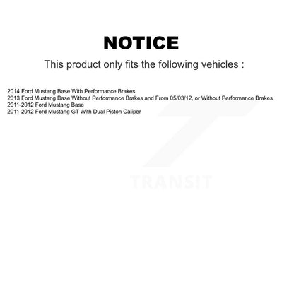Ceramic Disc Brake Pads Front Rear Kit For Ford Mustang