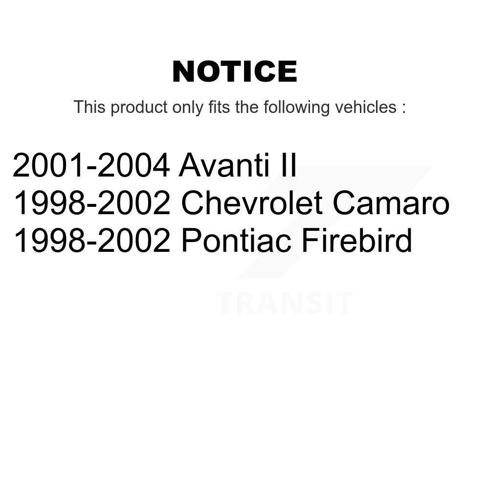 Semi-Metallic Ceramic Disc Brake Pads Front Rear Kit For Pontiac Firebird Camaro
