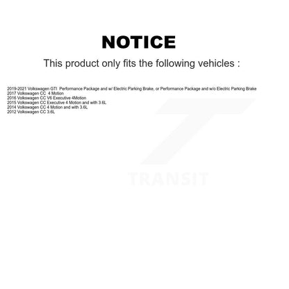 Ceramic Disc Brake Pads Front Rear Kit For Volkswagen GTI CC