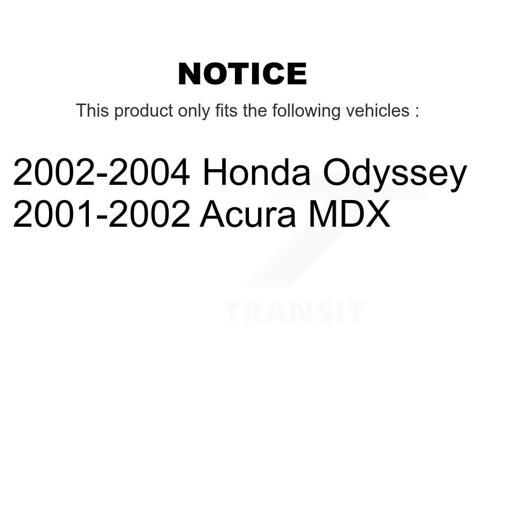 Semi-Metallic Ceramic Disc Brake Pads Front Rear Kit For Honda Odyssey Acura MDX