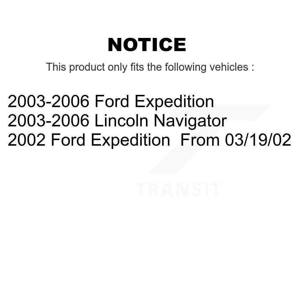 Semi-Metallic Disc Brake Pads Front Rear Kit For Ford Expedition Lincoln