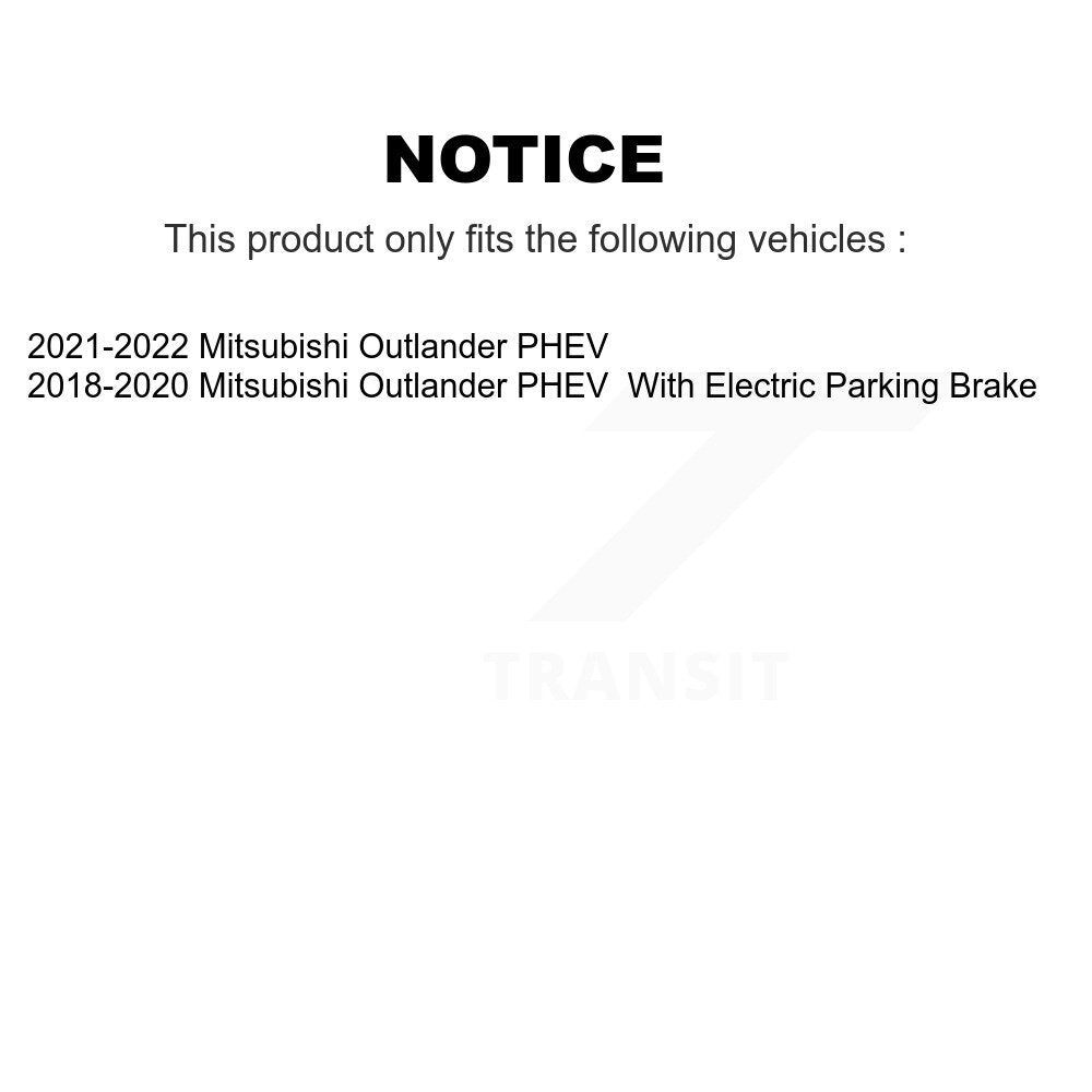 Ceramic Disc Brake Pads Front Rear Kit For Mitsubishi Outlander PHEV