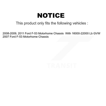 Semi-Metallic Disc Brake Pads Front Rear Kit For Ford F-53 Motorhome Chassis