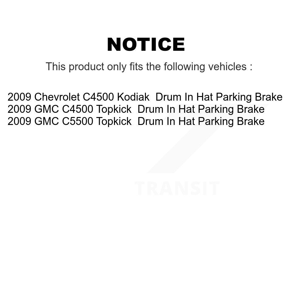 Semi-Metallic Disc Brake Pads Front Rear Kit For 2009 GMC Chevrolet C4500 Kodiak