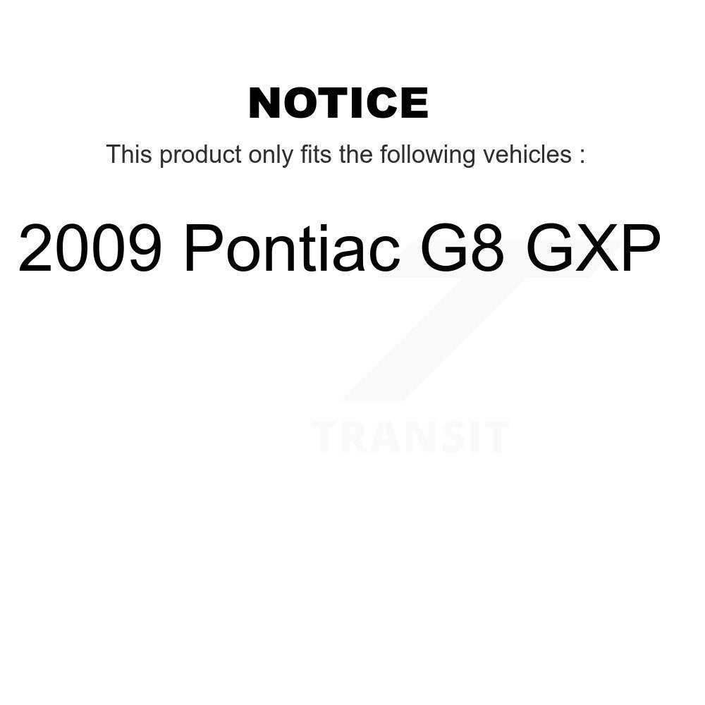Semi-Metallic Disc Brake Pads Front Rear Kit For 2009 Pontiac G8 GXP