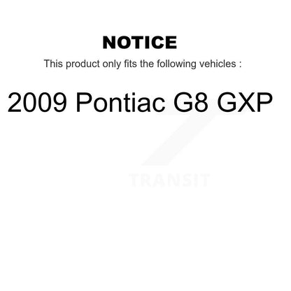 Semi-Metallic Disc Brake Pads Front Rear Kit For 2009 Pontiac G8 GXP