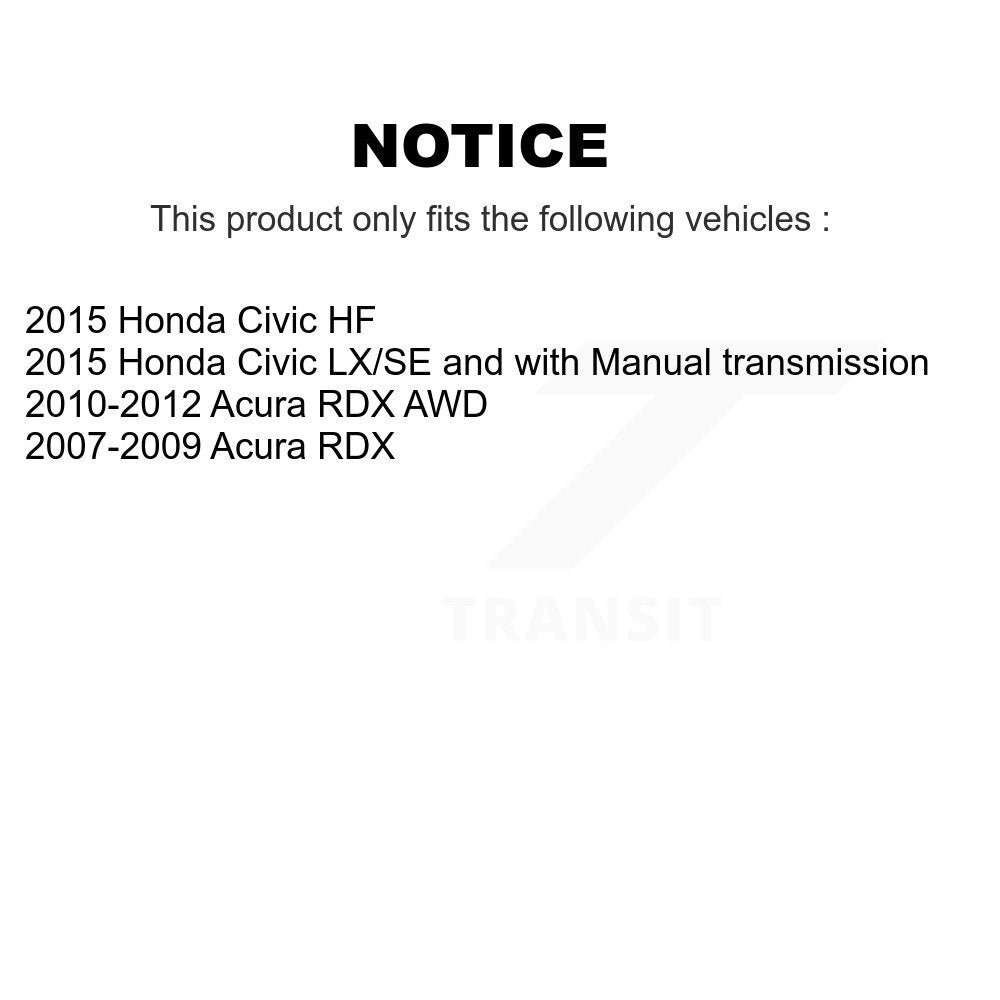 Ceramic Disc Brake Pads Front Rear Kit For Honda Civic Acura RDX