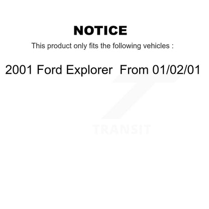 Semi-Metallic Disc Brake Pads Front Rear Kit For 01 Ford Explorer From 02