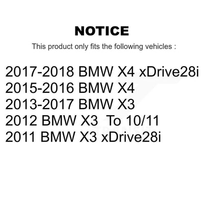Semi-Metallic Disc Brake Pads Front Rear Kit For BMW X3 X4