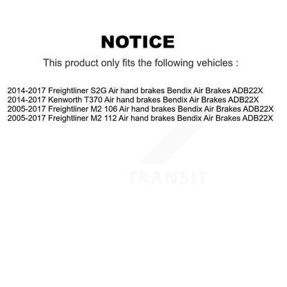 Semi-Metallic Disc Brake Pads Front Rear Kit For Freightliner M2 106 Kenworth