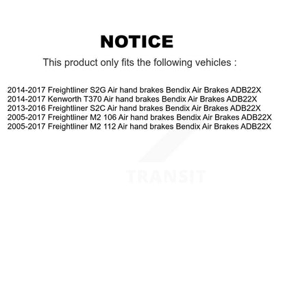 Semi-Metallic Disc Brake Pads Front Rear Kit For Freightliner M2 106 Kenworth