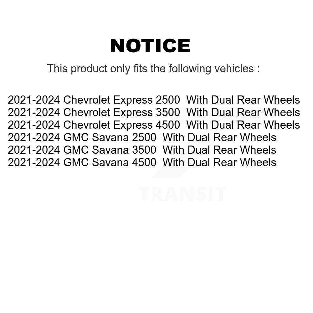 Semi-Metallic Disc Brake Pads Front Rear Kit For GMC Chevrolet Savana 2500 3500