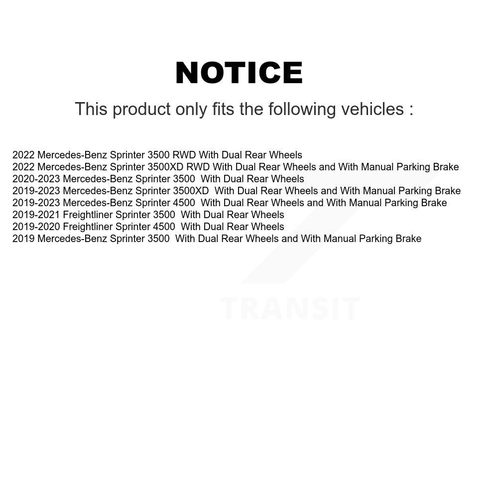 Semi-Metallic Ceramic Disc Brake Pads Front Rear Kit For Mercedes-Benz Sprinter