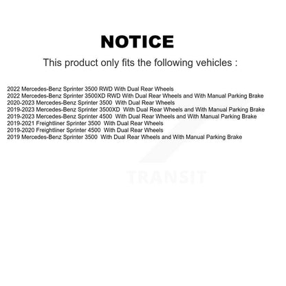 Semi-Metallic Ceramic Disc Brake Pads Front Rear Kit For Mercedes-Benz Sprinter