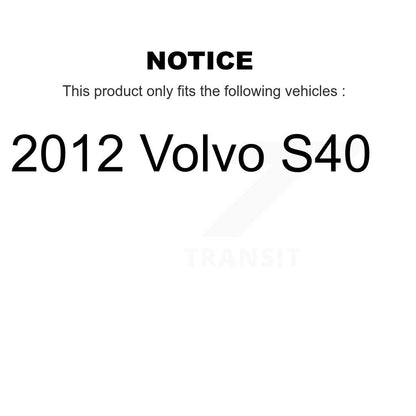 Semi-Metallic Disc Brake Pads Front Rear Kit For 2012 Volvo S40