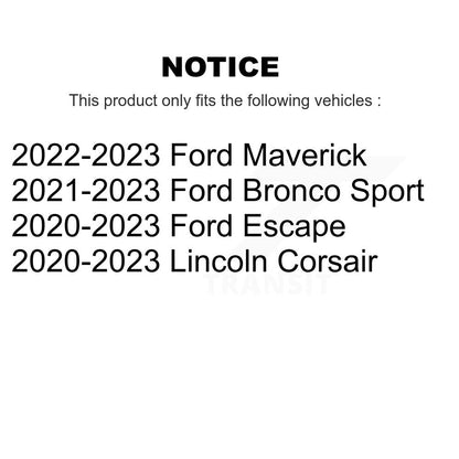 Ceramic Disc Brake Pads Front Rear Kit For Ford Escape Bronco Sport Maverick