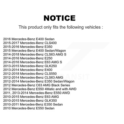 Parking Brake Shoe Hardware Rear Kit For Mercedes-Benz GLK350 GLK250 E350 E550 S