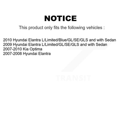 Parking Brake Shoes With Hardware Rear Kit For Hyundai Elantra Kia Optima