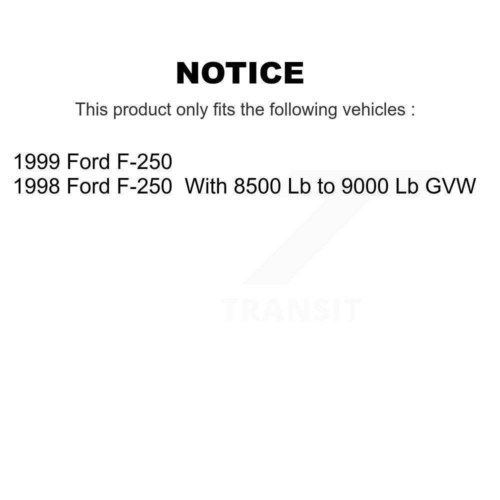 Parking Brake Shoes With Hardware Rear Kit For Ford F-250