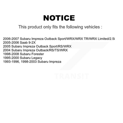 Parking Brake Shoe And Hardware Rear Kit For Subaru Impreza Forester Legacy Saab