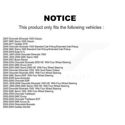 Parking Brake Shoes Hardware Rear Kit For Chevrolet GMC Silverado 1500 Sierra HD