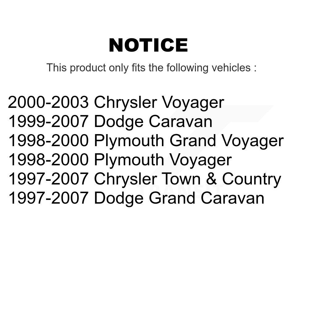 Parking Brake Shoe And Hardware Rear Kit For Dodge Grand Caravan Chrysler Town &