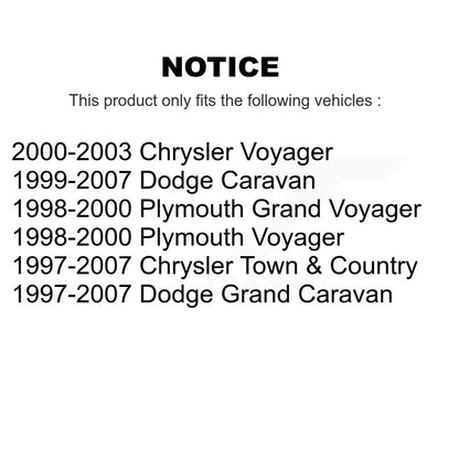 Parking Brake Shoe And Hardware Rear Kit For Dodge Grand Caravan Chrysler Town &