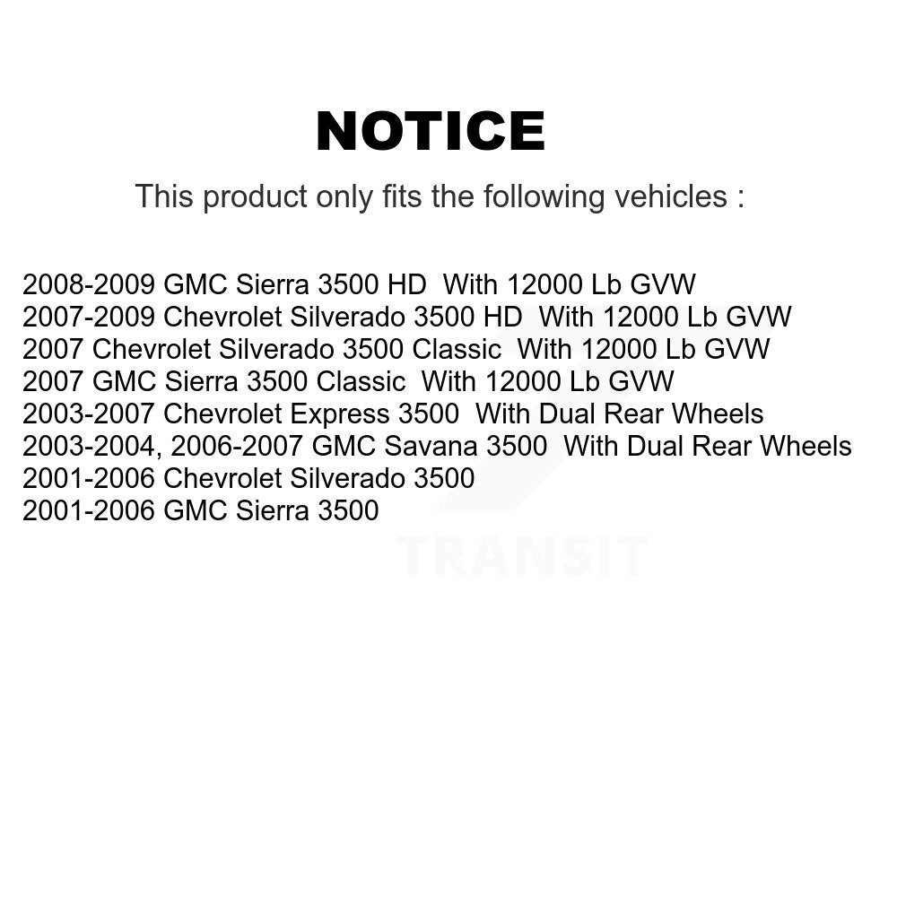 Parking Brake Shoes & Hardware Rear Kit For Chevrolet GMC Express 3500 Sierra HD