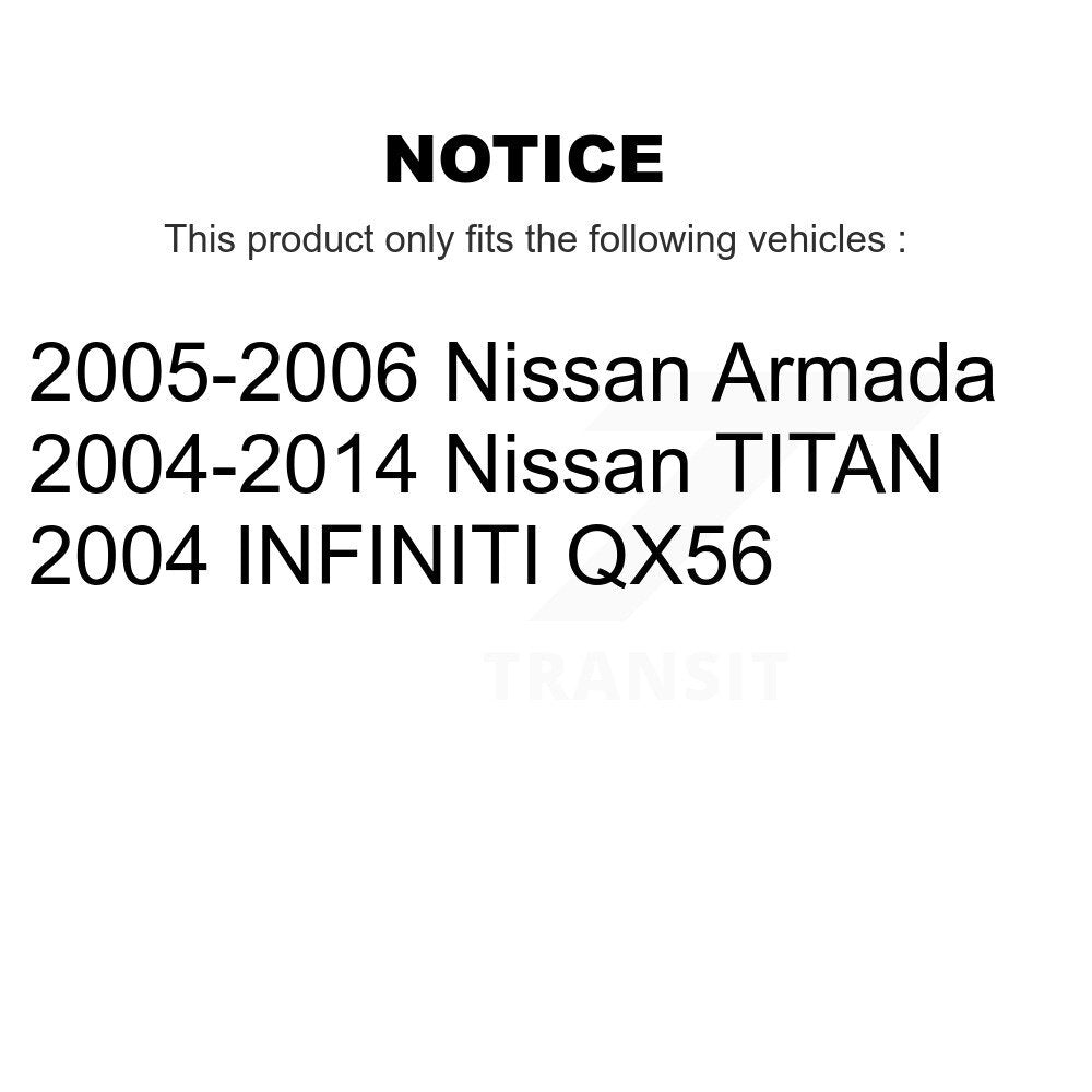 Parking Brake Shoes With Hardware Rear Kit For Nissan TITAN Armada INFINITI QX56