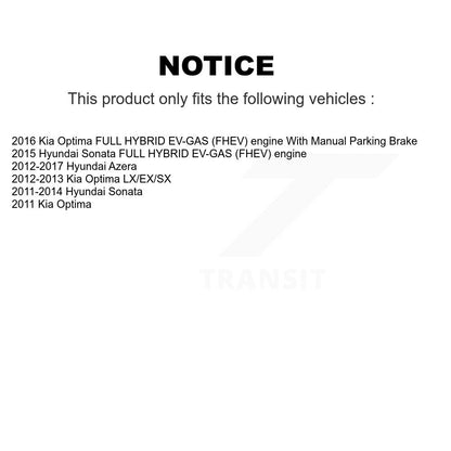 Parking Brake Shoes With Hardware Rear Kit For Hyundai Sonata Kia Optima Azera