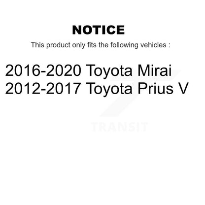Parking Brake Shoes With Hardware Rear Kit For Toyota Prius V Mirai