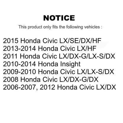 Drum Brake Shoes With Hardware Rear Kit For Honda Civic Insight