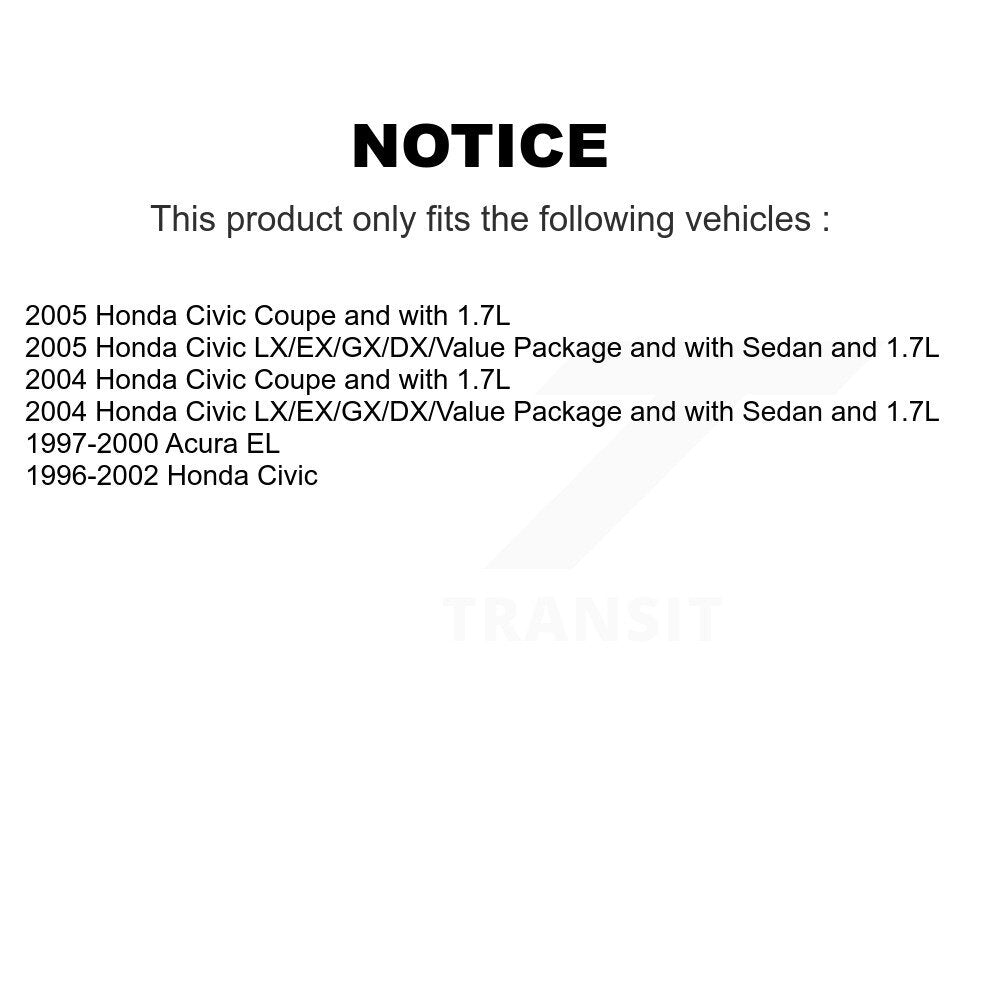 Drum Brake Shoes With Hardware Rear Kit For Honda Civic Acura EL