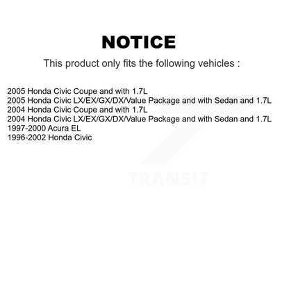 Drum Brake Shoes With Hardware Rear Kit For Honda Civic Acura EL