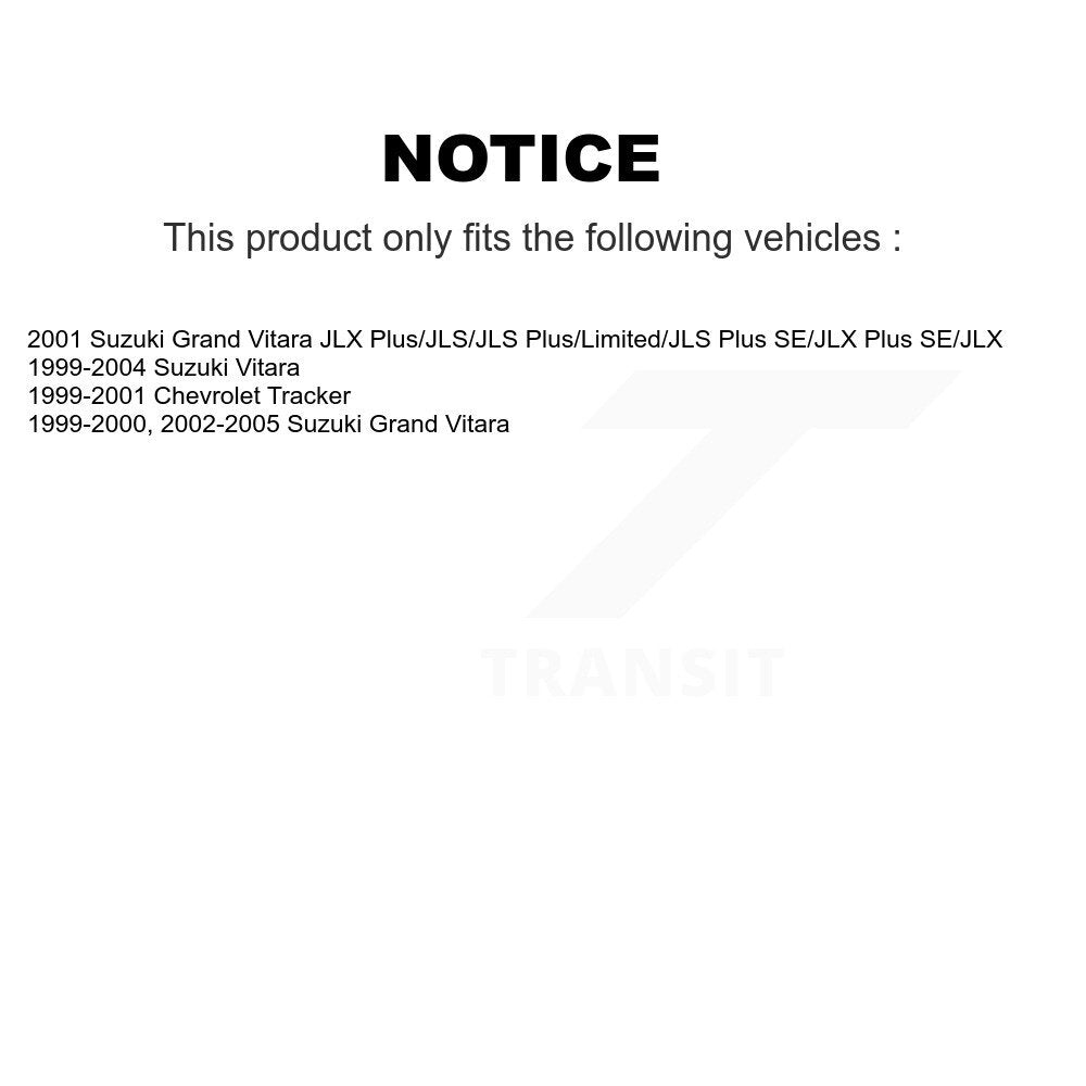 Drum Brake Shoe With Hardware Rear Kit For Suzuki Grand Vitara Chevrolet Tracker