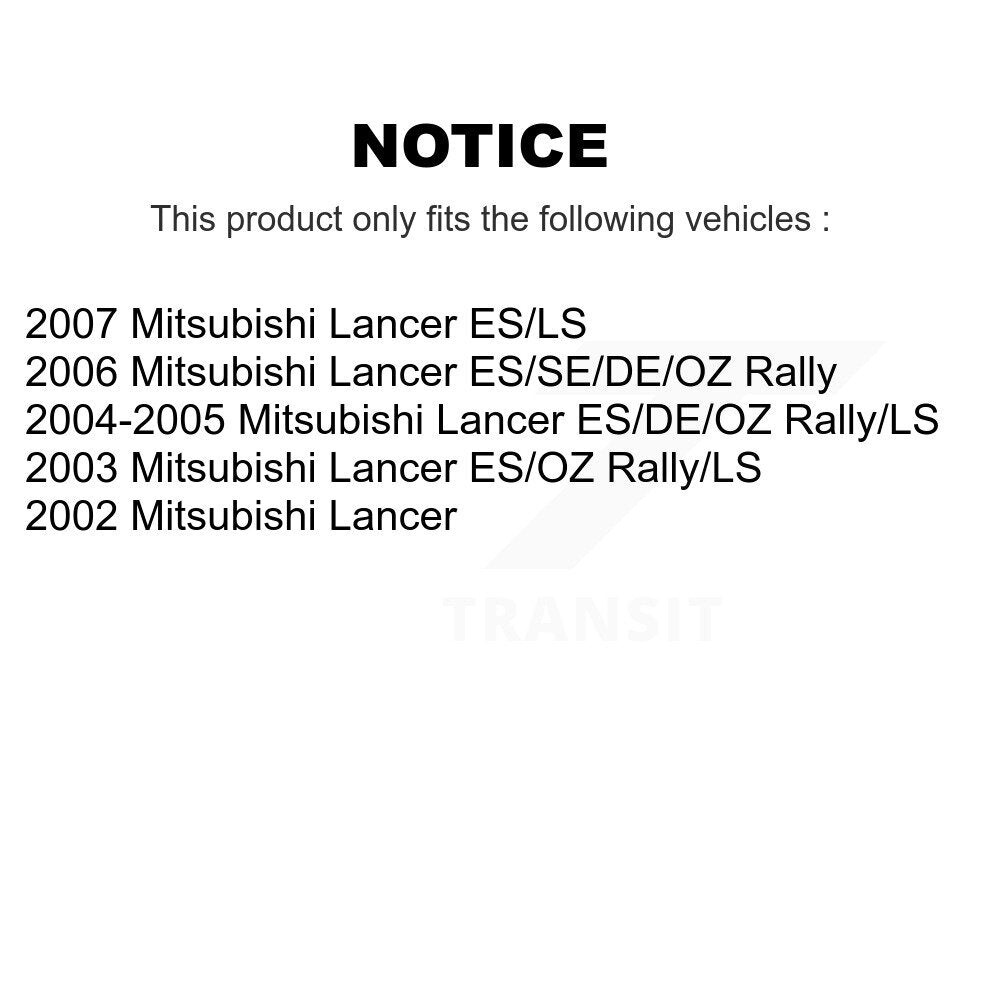 Drum Brake Shoes With Hardware Rear Kit For Mitsubishi Lancer