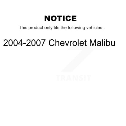 Drum Brake Shoes With Hardware Rear Kit For 2004-2007 Chevrolet Malibu