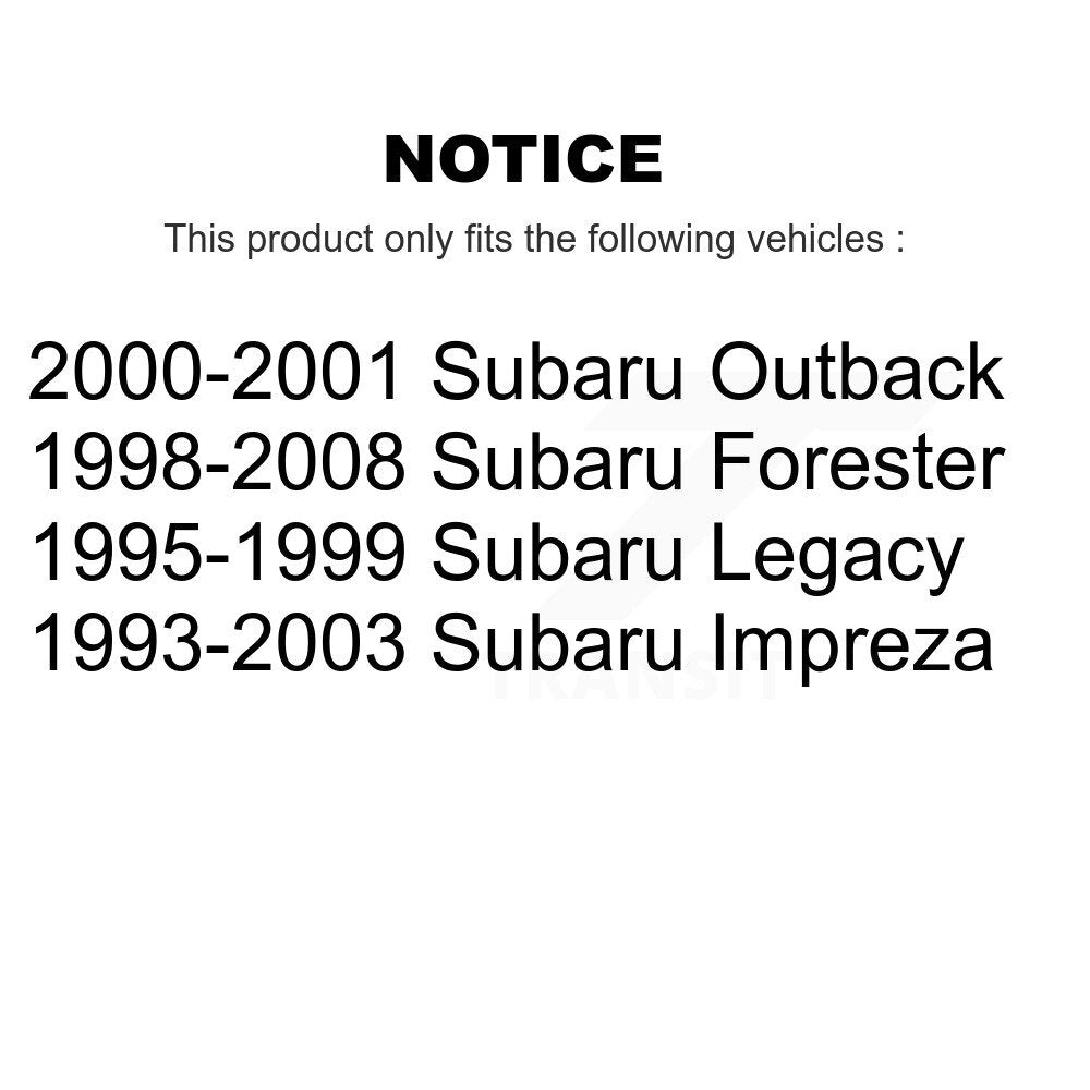 Drum Brake Shoe And Hardware Rear Kit For Subaru Forester Impreza Legacy Outback
