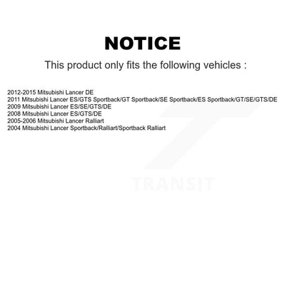 Ceramic Disc Brake Pads Front Rear Kit For Mitsubishi Lancer