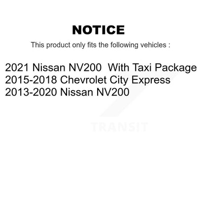 Ceramic Disc Brake Pads Front Rear Kit For Nissan NV200 Chevrolet City Express