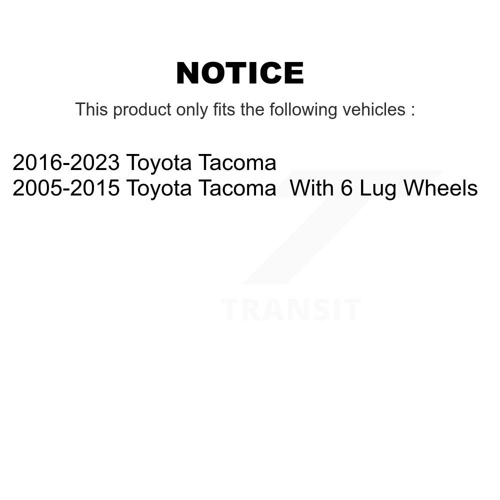 Ceramic Disc Brake Pads Front Rear Kit For Toyota Tacoma