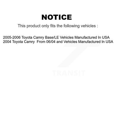 Ceramic Disc Brake Pads Front Rear Kit For Toyota Camry