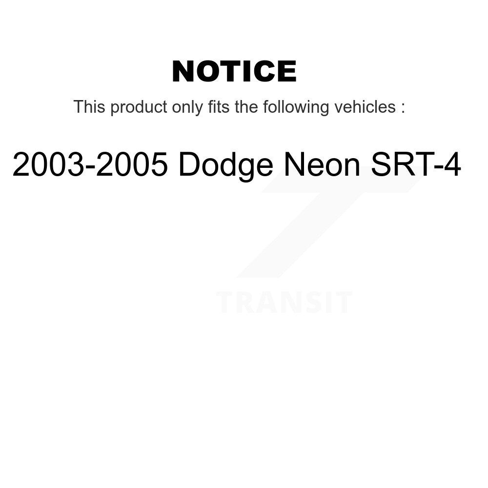 Semi-Metallic Disc Brake Pads Front Rear Kit For 2003-2005 Dodge Neon SRT-4