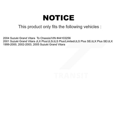 Semi-Metallic Disc Brake Pads Front Rear Kit For Suzuki Grand Vitara