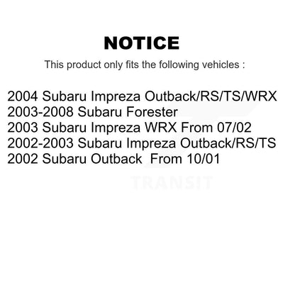 Ceramic Disc Brake Pads Front Rear Kit For Subaru Forester Impreza Outback