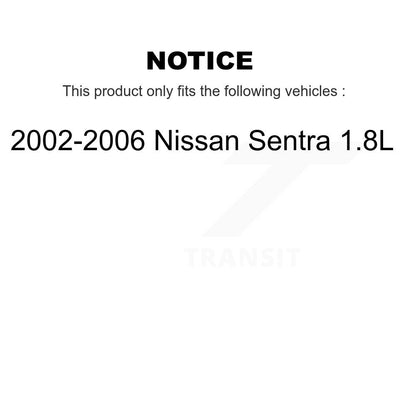 Ceramic Disc Brake Pads Front Rear Kit For 2002-2006 Nissan Sentra 1.8L