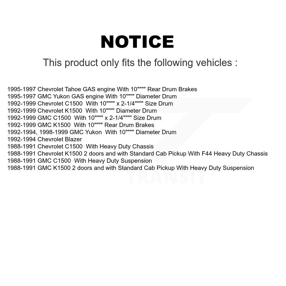 Semi-Metallic Disc Brake Pads Front Rear Kit For Chevrolet K1500 GMC C1500 Yukon