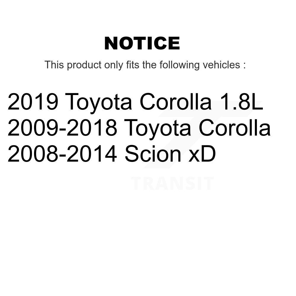 Ceramic Disc Brake Pads Front Rear Kit For Toyota Corolla Scion xD