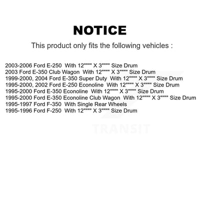 Semi-Metallic Disc Brake Pads Front Rear Kit For Ford F-350 F-250 E-350 E-250